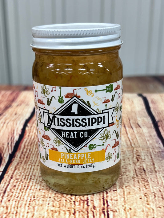 MS Heat Co Pineapple Jala-Nero Pepper Jelly