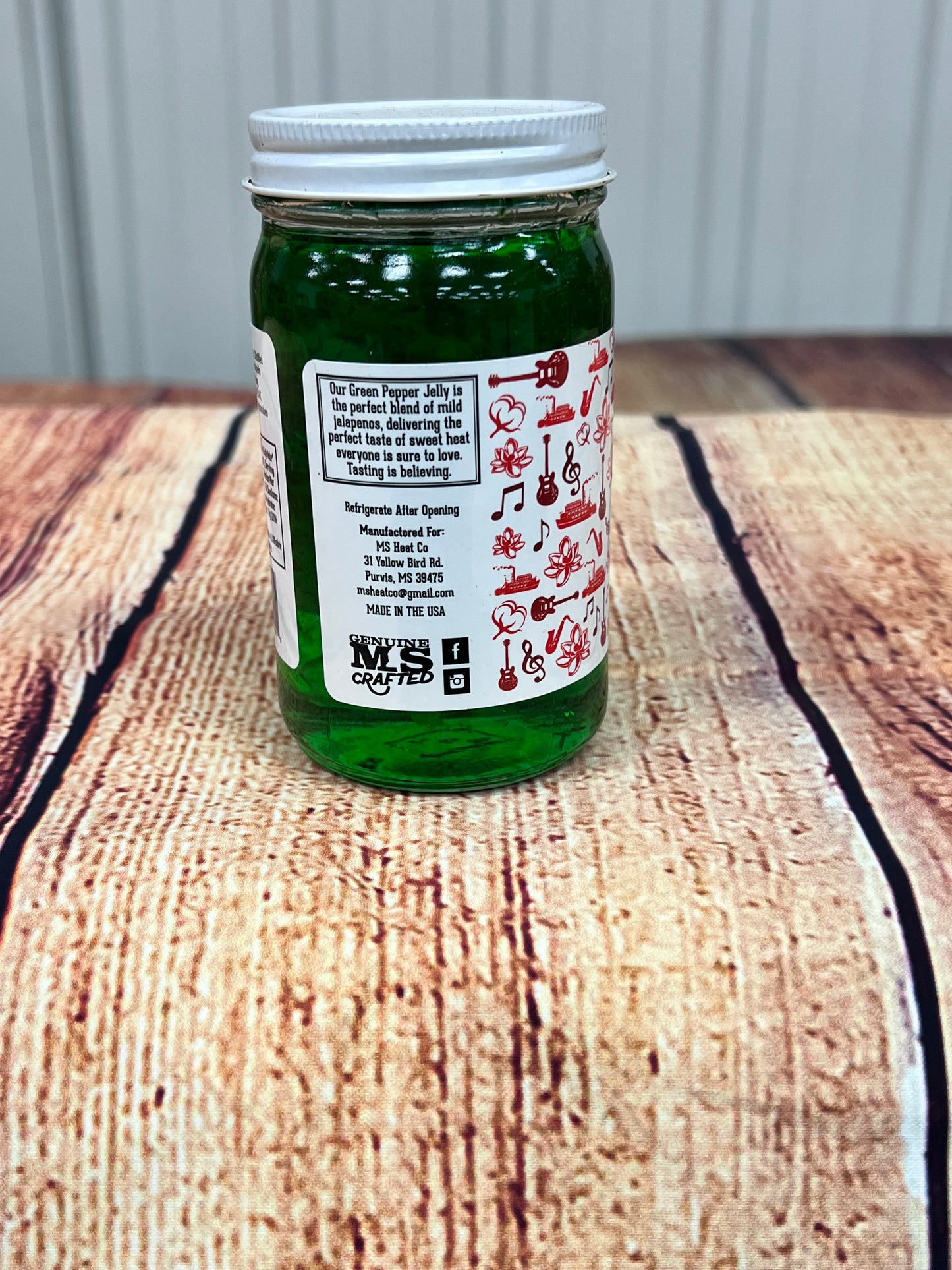 MS Heat Co Green Pepper Jelly