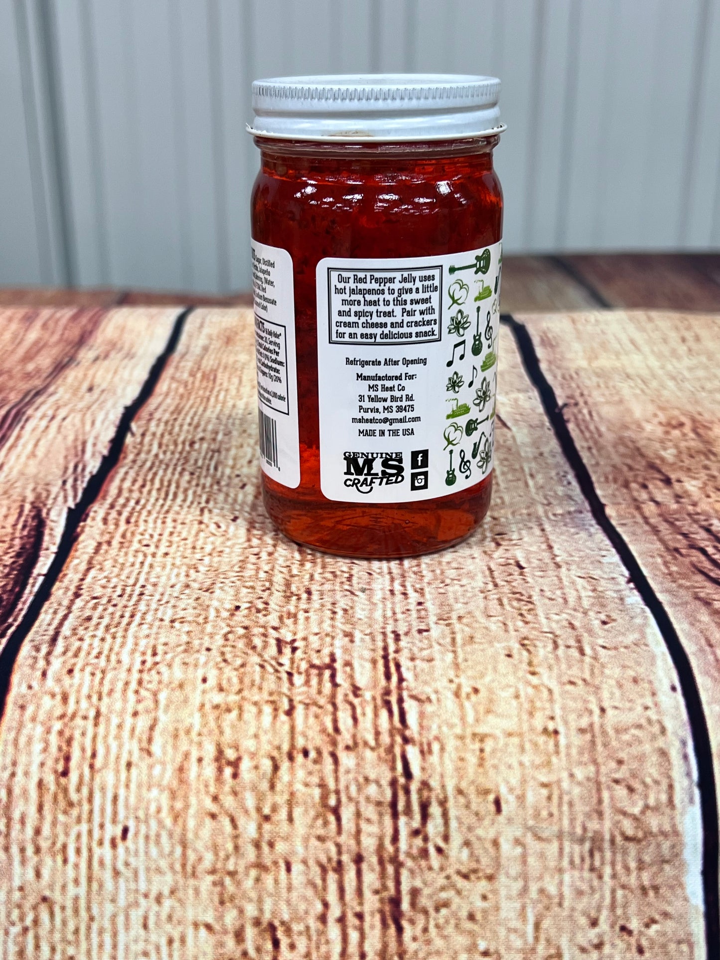 MS Heat Co Red Pepper Jelly