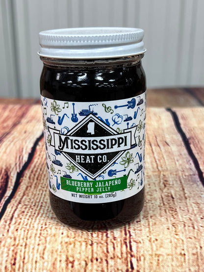 MS Heat Co Blueberry Jalapeno Pepper Jelly