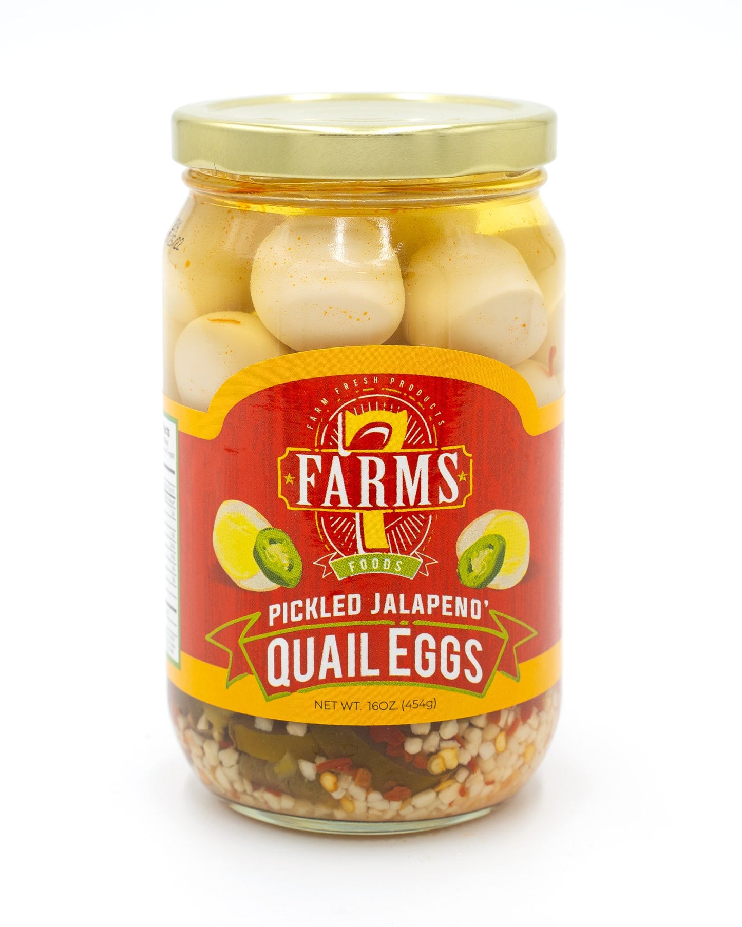 7 Farms - Pickled Jalapeno Quail Eggs