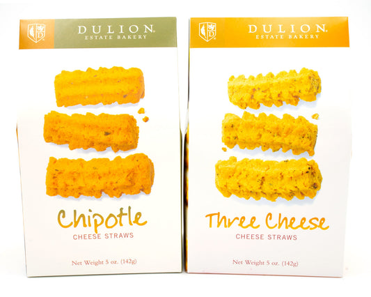 Dulion Estate Bakery - Cheese Straw 2 Pack (Three Cheese & Chipotle Cheese)