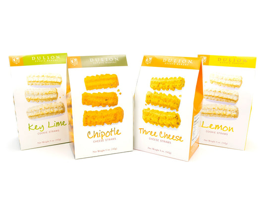 Dulion Estate Bakery - 4 Pack (Three Cheese, Chipotle Cheese, Lemon Cookie, Key Lime Cookie)